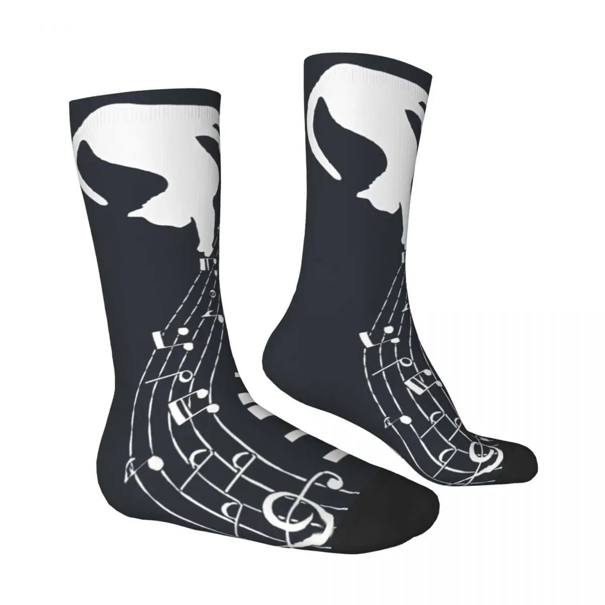 Adults Men Socks Piano Cats Stockings Winter Trendy Soft Socks Graphic Running Sports Non Slip Socks