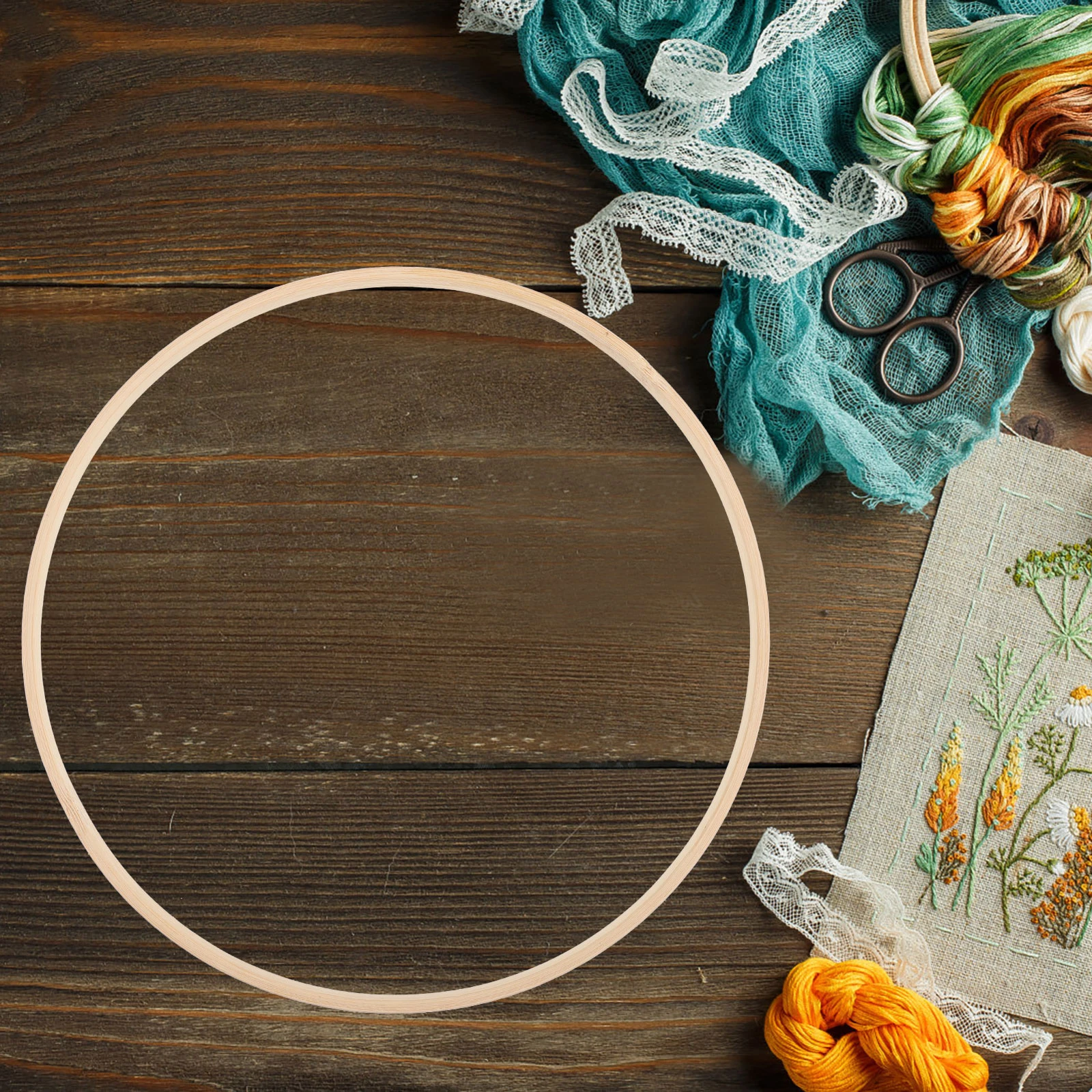 

12 Pcs Dreamcatcher Bamboo Circle DIY Rings Round Macrame Wall Hanging Home Decor Craft Project Accessories