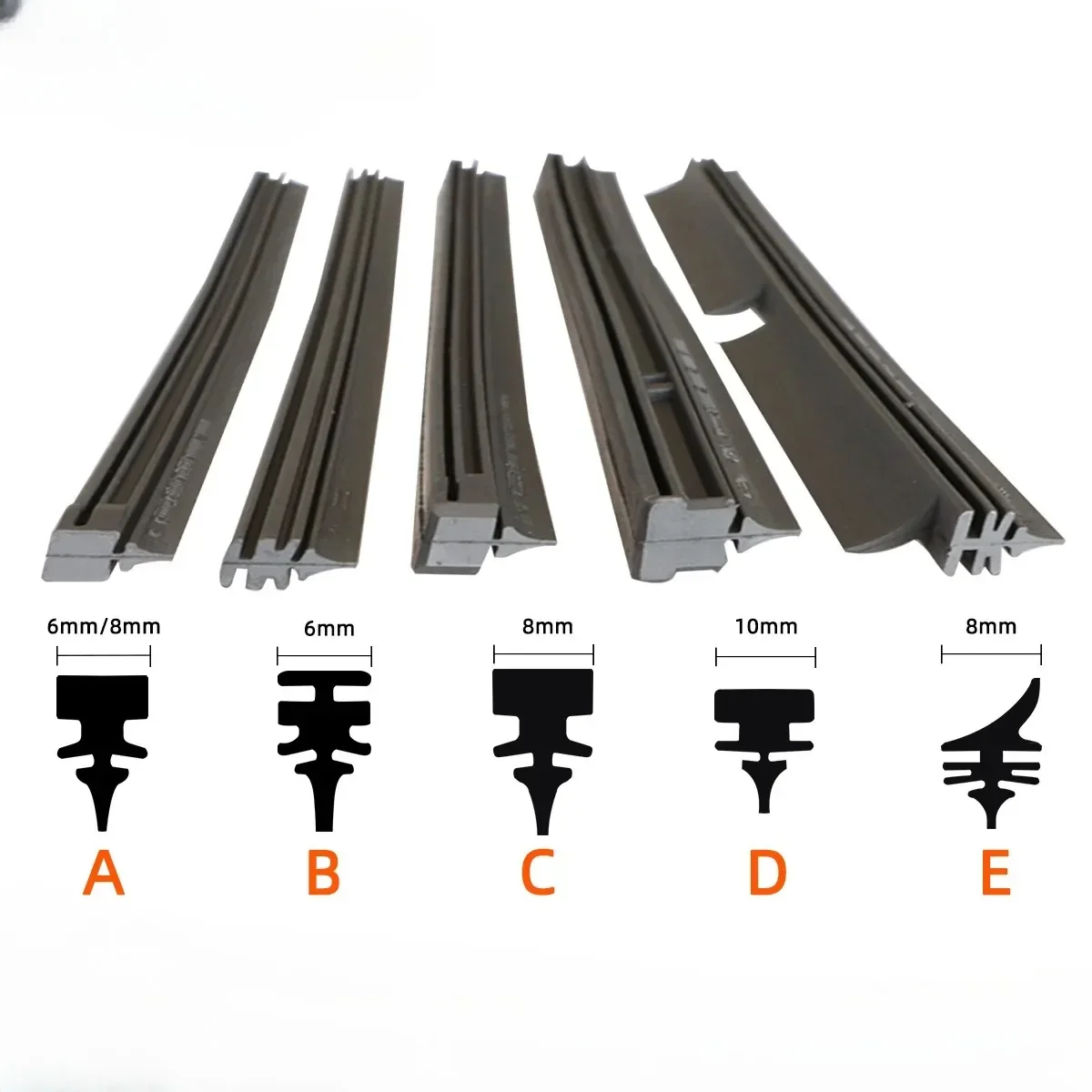 

Резиновые полоски стеклоочистителя автомобиля, запасные части для щетки стеклоочистителя, все типы сезонов, щетки стеклоочистителя, мягкие автомобильные аксессуары