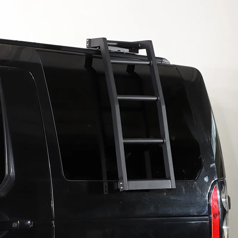 For Land Rover Discovery 3 4 LR3 LR4 2004-2016 Aluminum Alloy Black Car Rear Side Ladder Roof Climbing Ladder Car Accessories