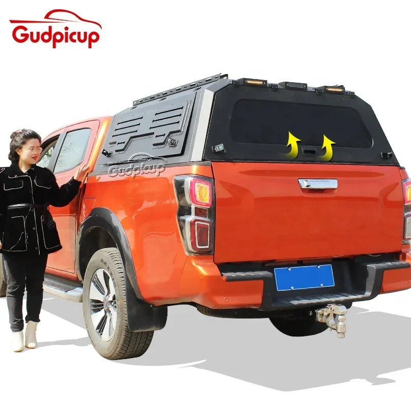 4x4 Waterproof 8FT Steel Pickup Hardtop Topper Camper Truck Canopy for Toyotas Hilux dodge ram DMAX