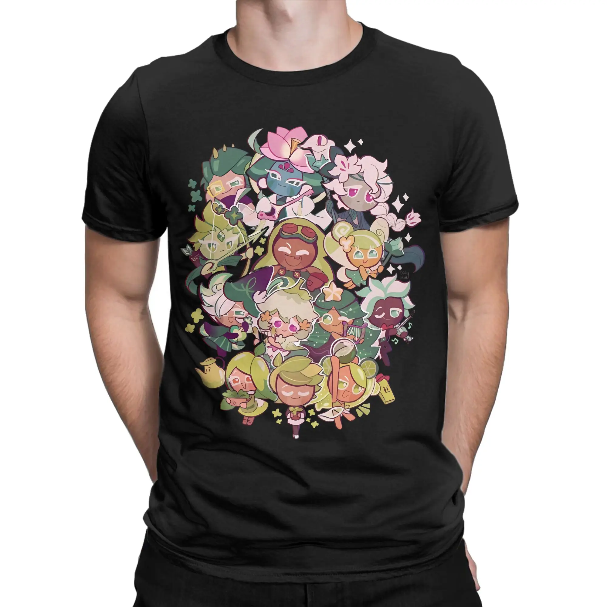 Oversized T Shirt Cookie Run Kingdom Cotton T-Shirts  Fashion Tee Shirt for Couple Summer Y2K Funny Casual Short Sleeve Tees
