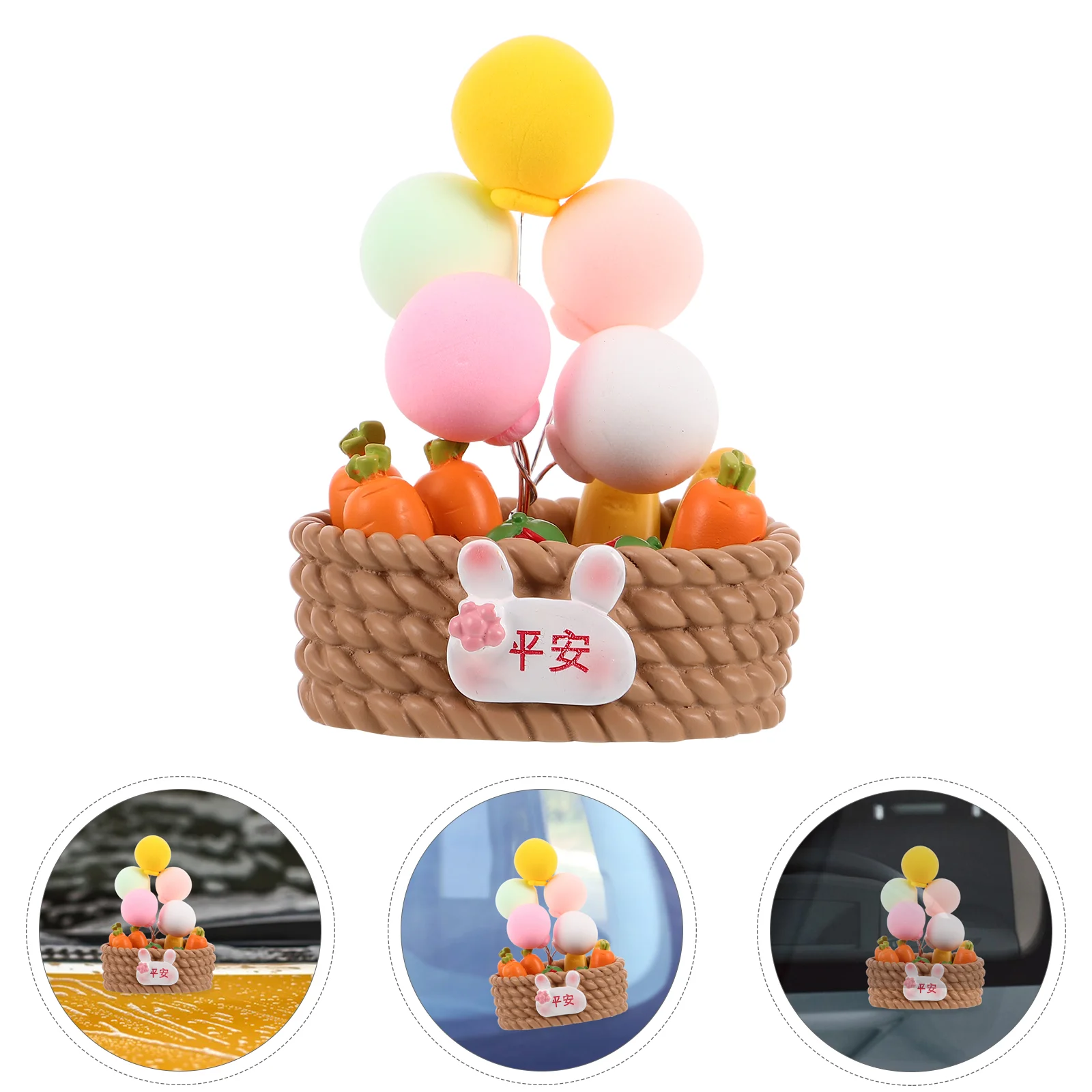

Car Ornaments Aesthetic Vehicle Accessories Balloon Basket Decoration Modeling Decorations Interior Carrort
