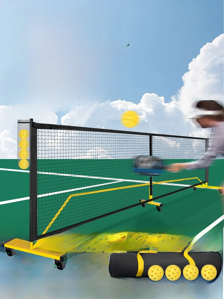 شبكة تنس محمولة للعب في الهواء الطلق، شبكة تنس احترافية للنزهات، معدات تدريب التنس، ماركة أخرى PK00 #4