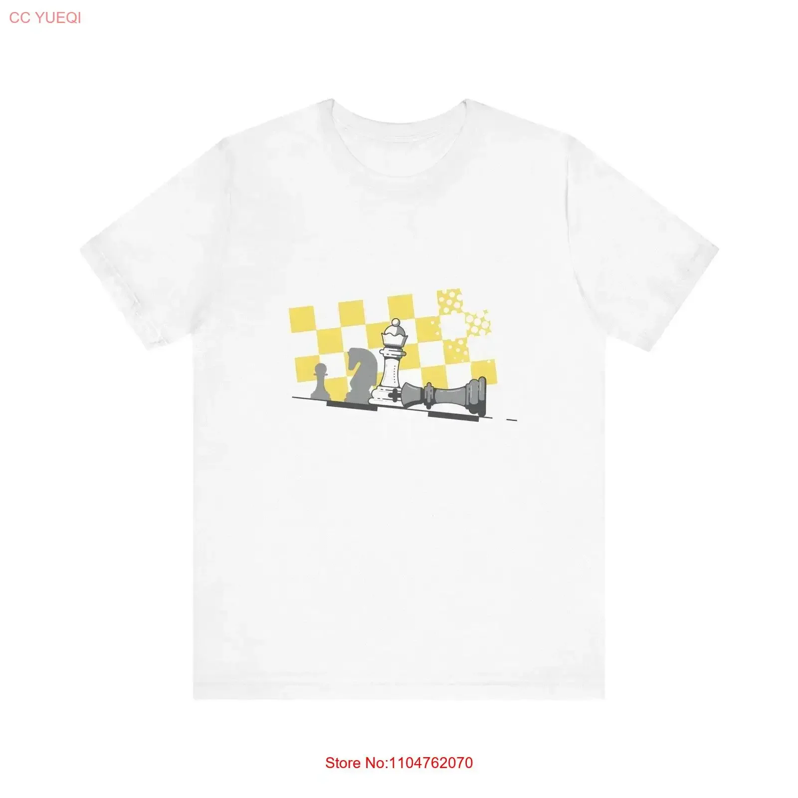 Chess T Shirt Hand Drawn Design Player Board long or short sleeves vintage Washed Unisex fashion designer clothes Versatile