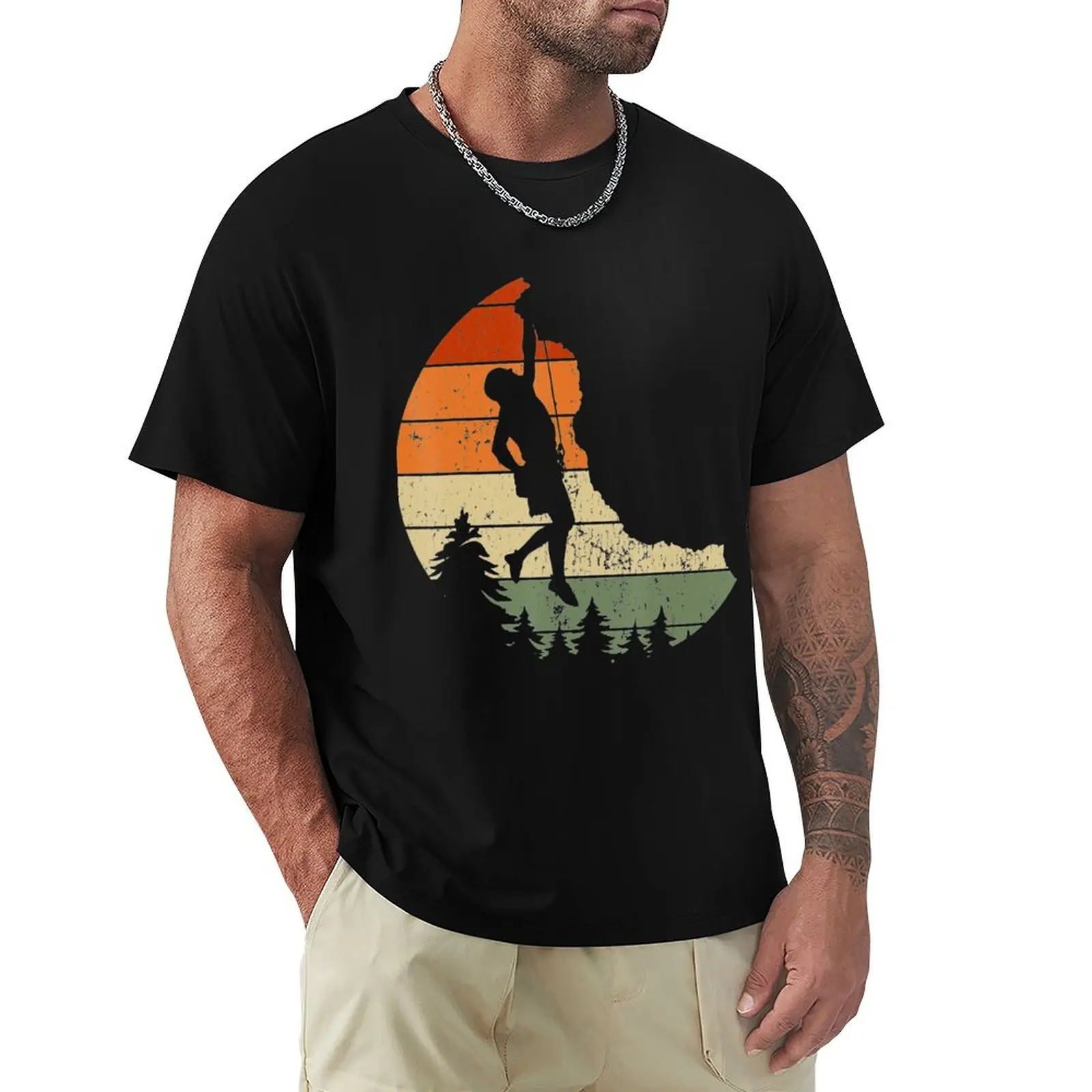 

Retro Rock Climbing Vintage Climber T-Shirt blanks new edition anime clothes anime t shirts for men