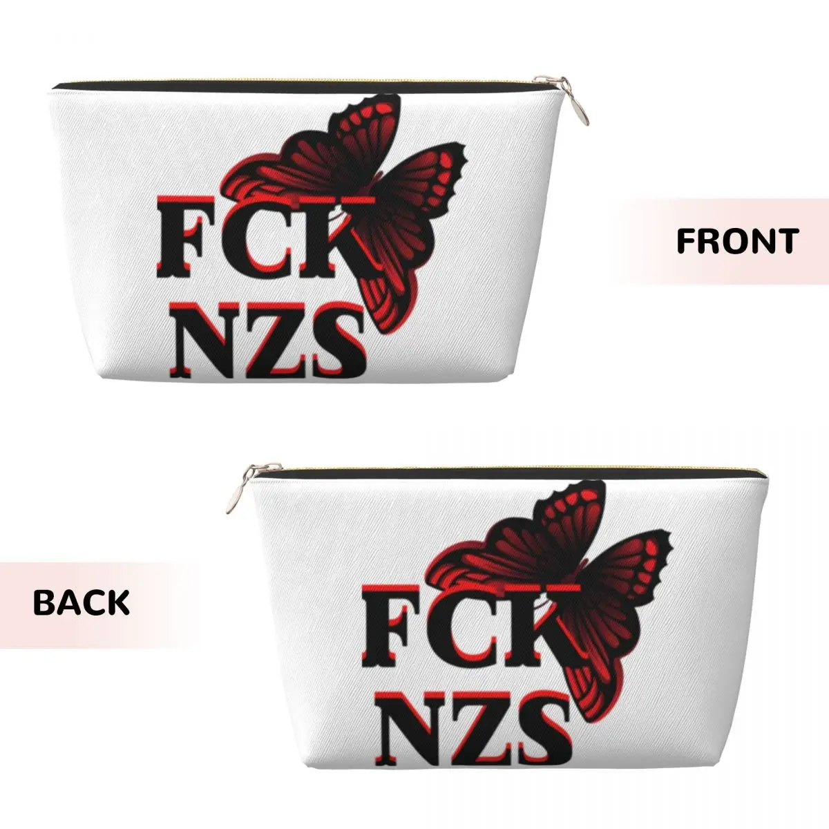 

Fck Nzs Women Cosmetic Bag Travel Makeup Organizer Pouch Toiletry Storage Dopp Kit Case