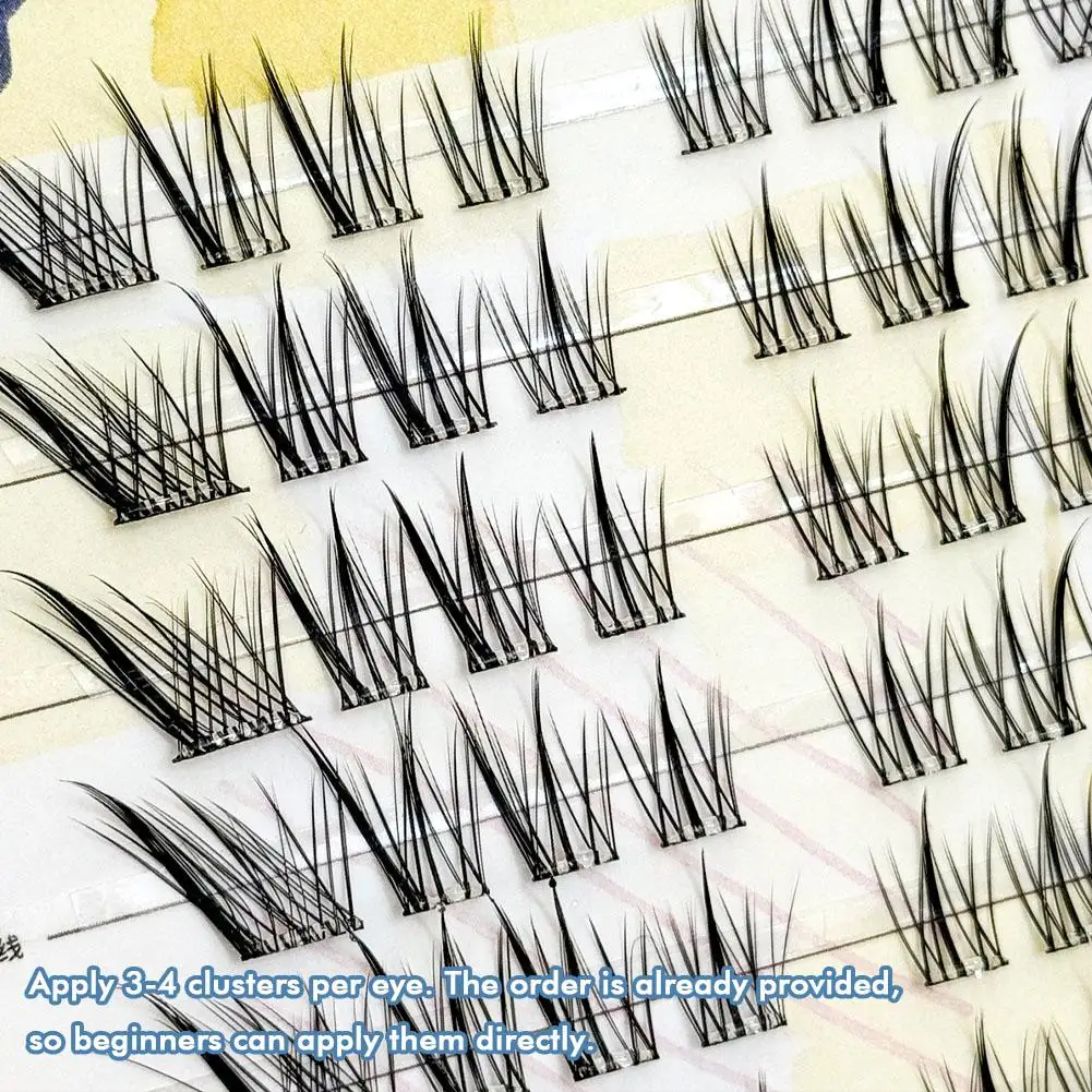 Faux-cils sans colle, sensation de greffage sauvage, épais et photogénique, Style renard, gros yeux, outil de maquillage