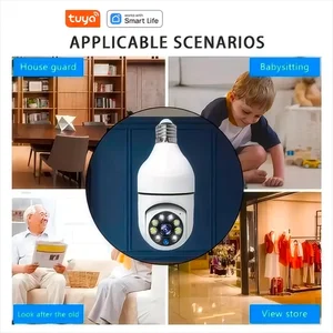 Tuya Smart Home Surveillance -Kamera, Nacht -Sicherheitsvideo, Zwei -Wege -Audiounterstützung, mobile Bewegung, E27 -Lampe, WLAN, 2,4G 12 Hauptverkaufskamera ESPIA LAMP - №3