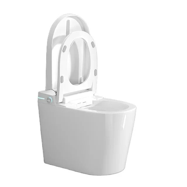 Bathroom Toilet,Modern One-Piece Smart Ceramic WC Toilet Automatic Operation Intelligent Bathroom Floor Mounted Electric