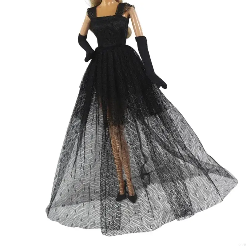 Fashion 1/6 Doll Clothing Accessory with Layered Tulle Gown Form