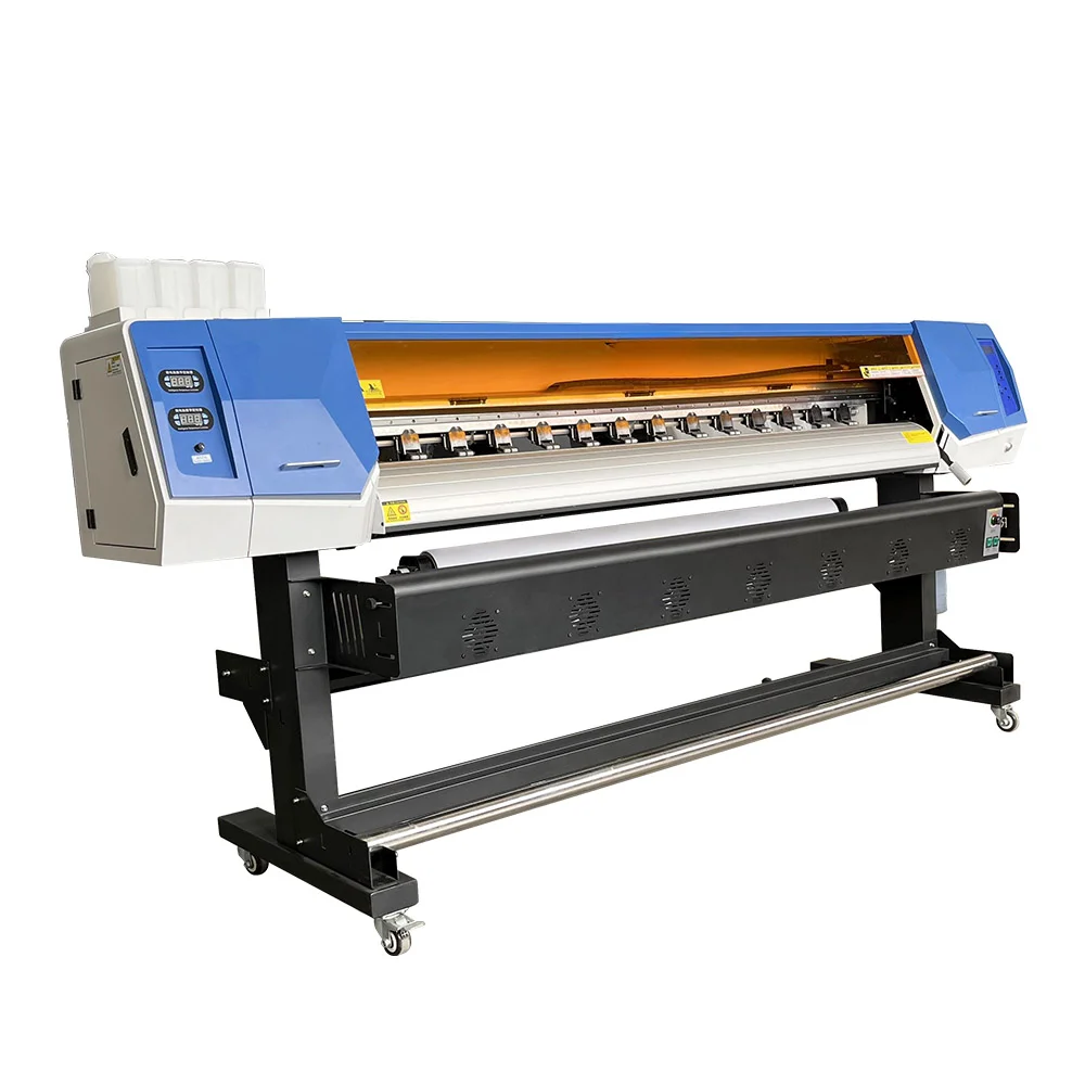 for Factory price eco solvent printer for 1.8m 1.9m use XP600/i3200 print head vinyl plotter Best single head eco solvent