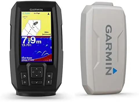 Garmin Striker Plus 4 with Dual-Beam transducer and Protective Cover, 4 inch Screen