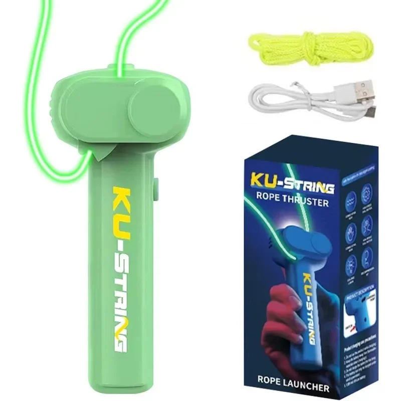 Glow in The Dark String Shooter Luminous Rope Toy Adults Stress Relief Toys Hand Held Pressure Reducer Led 3+ Kids Birthday