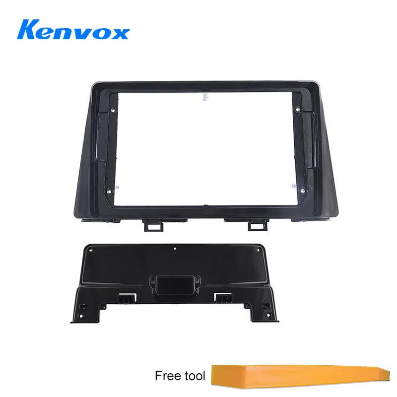 Instalación de Radio de coche DVD GPS Mp5 marco de Panel de Fascia de plástico para KIA Picanto Morning 2016-2019 10,1 pulgadas 2Din Kit de montaje en tablero