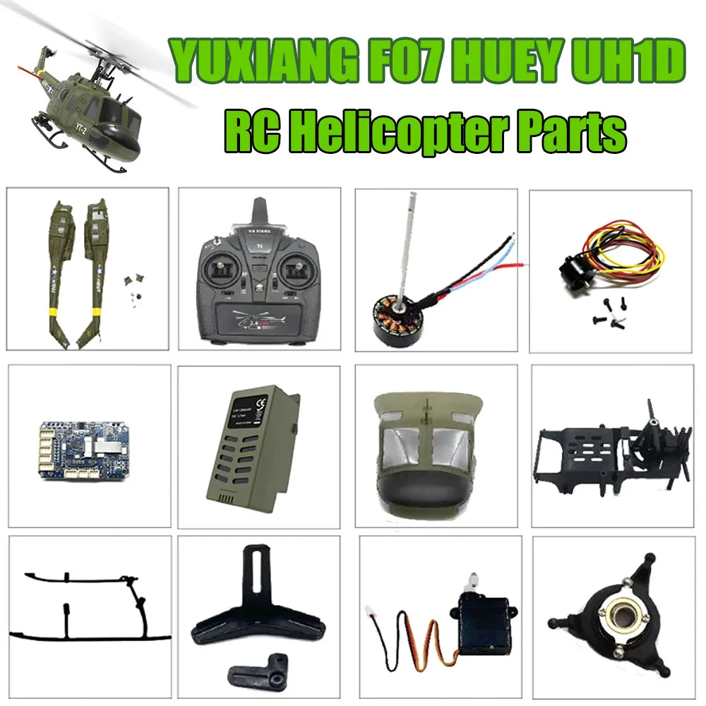 YUXIANG F07 UH-1HUEY 1:34 Remote control helicopter accessories ESC、 mainboard、motor、fuselage