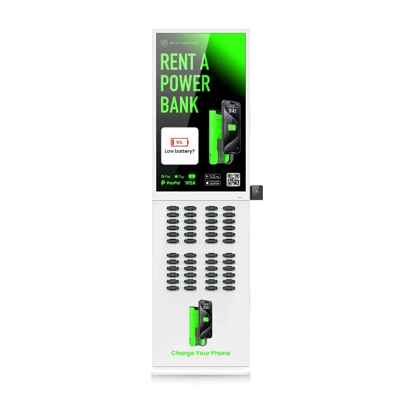 Power Bank Rental 48 Slots Sharing Powerbank Station with Pos Machine Bajie Charging Vending Machine Phone Charging Station