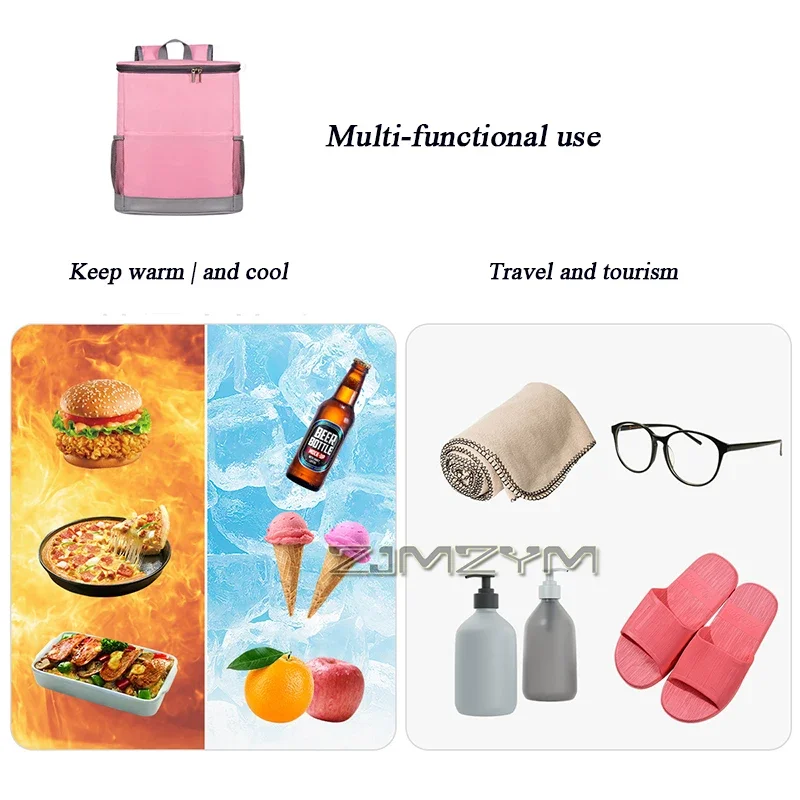 Outdoor Backpack Thermal Bag Multifunctional Insulated And Refrigerated Leak-proof Backpack Portable Lunch Bags