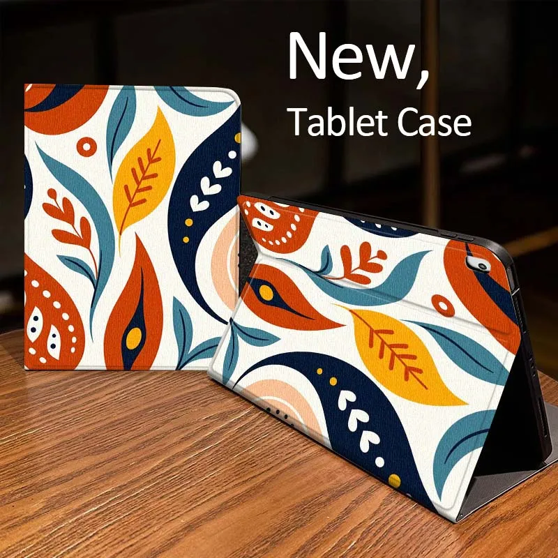 

Cartoon Autumn Leaves Pattern Case For iPad Pro mini Air 1 2 4 3 5 6 7 8gen 9gen 11 M2 M3 M4 6th 7th 10th 11th Gen 2025 Tablet