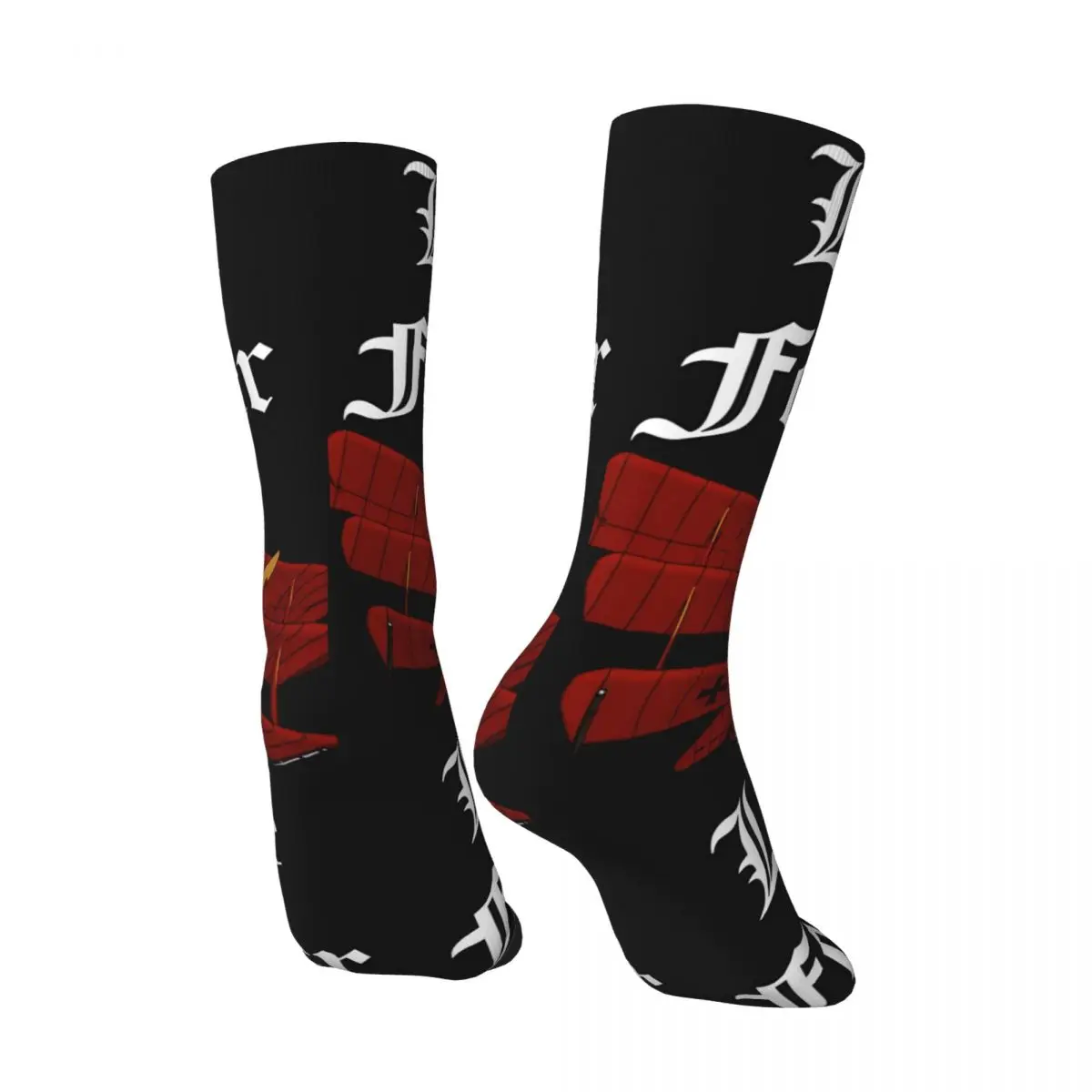 Vintage Little Fokker Sticker Men's compression Socks Unisex W-War Thunder Game Harajuku Seamless Printed Novelty Crew Sock