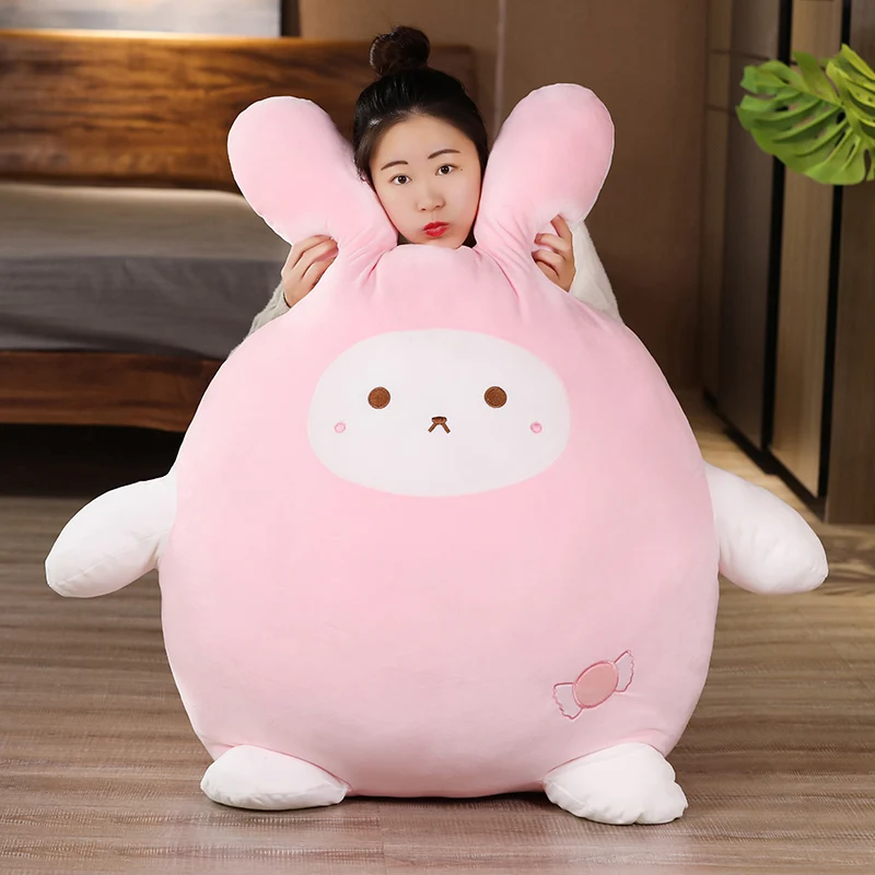 

2024 Kawaii конфеты Кролик мягкая подушка плюшевые куклы Мягкий Кролик Крыса Мультяшные игрушки Дети/девочка кроватка сон Декор подарок