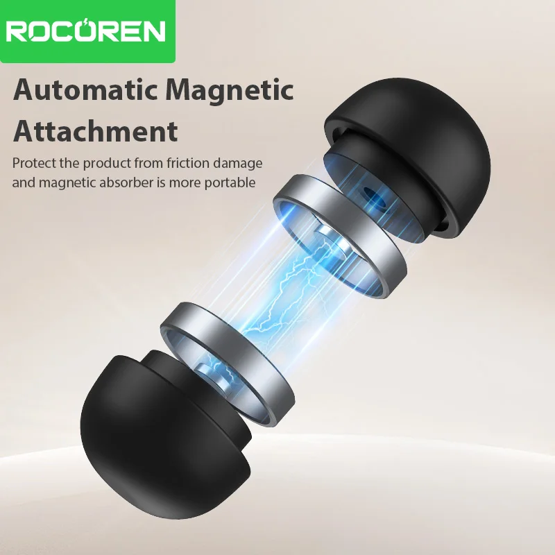 Rocoren Supporto per laptop Accessori per notebook Supporto per funghi per laptop Mini supporto magnetico per dispositivo di raffreddamento per MacBook Pro Air Staffa di supporto