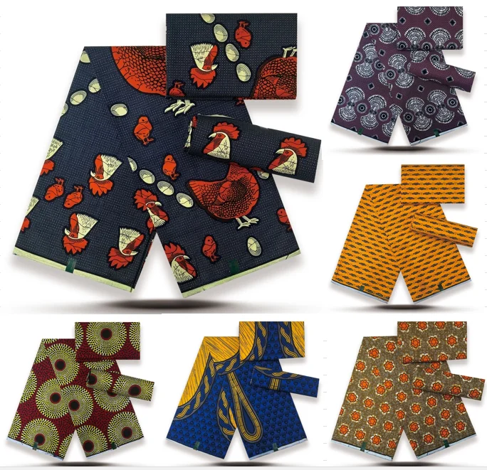 

Африканская восковая ткань с последним принтом, хлопковый материал, высокое качество, происхождение Pagne, настоящее Анкара, с золотым принтом для шитья свадебного платья