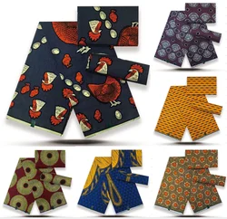 African Wax Fabric Lastest Prints Cotton Material High Quality Pagne Origin Real Ankara Gold Printed For Sewing Wedding Dress