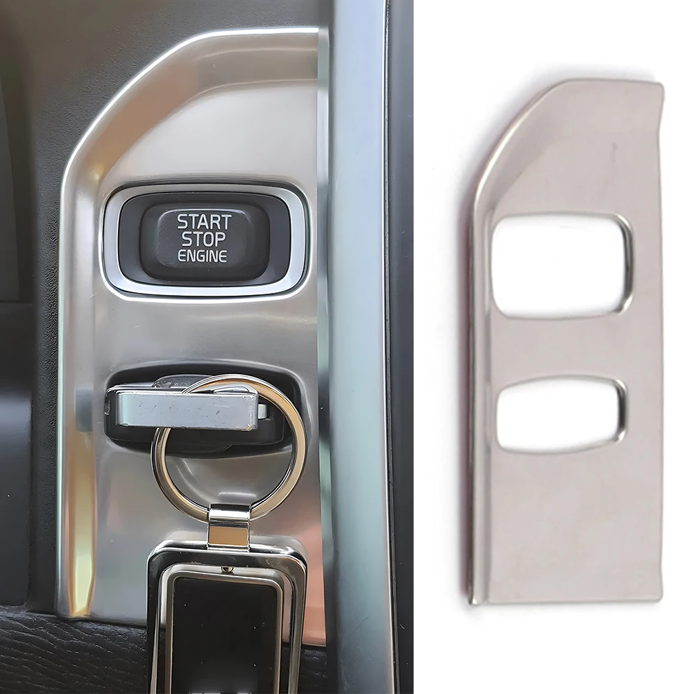 Auto Styling Chrom Zünd vorrichtung Schlüssel loch rahmen Schlüssel loch dekorative Abdeckung für volvo xc60 2014-2017 Innen aufkleber Zubehör