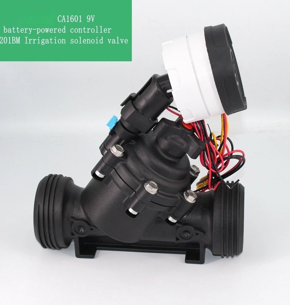 2025灌漑コントローラータイマー 9V電池式バルブ制御 CA1601 電気灌漑コントローラー