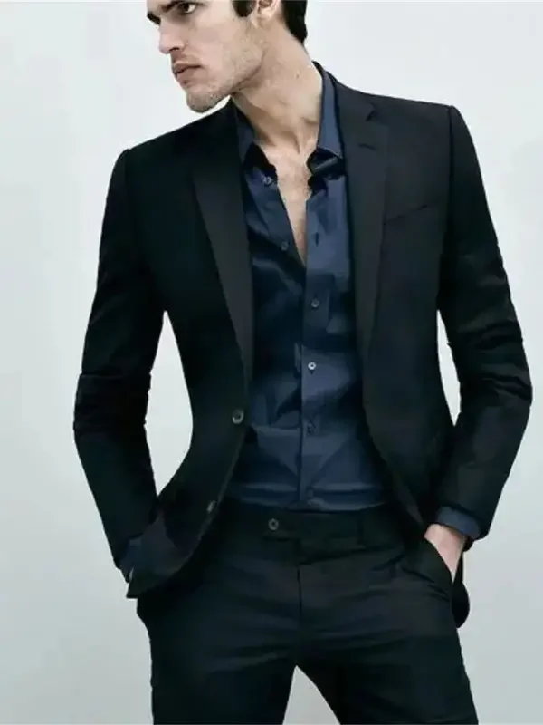 

New men's dress men's wedding party dress bridegroom best man tuxedo performance suit （Jacket+pants）