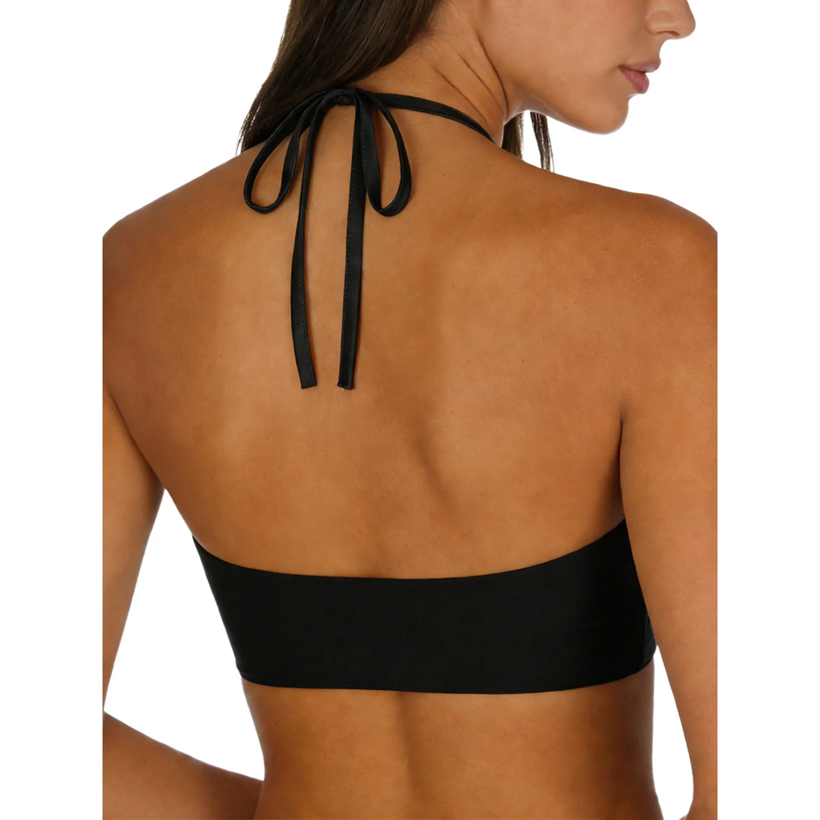 Top Corto da Donna per Danza del Ventre Indiana e Latina, con Lacci, Halter, Frange e Nappe, Canotta da Ballo per Abbigliamento da Palcoscenico