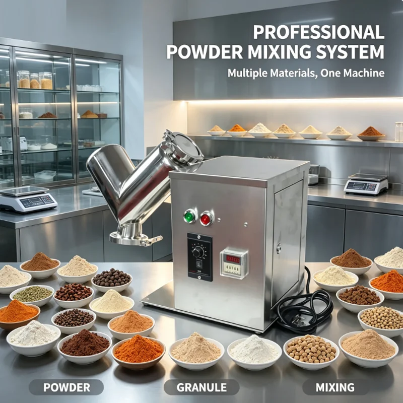 Hot Sell Lab Chemical Industry V Type Mixer V Cone Powder Mixer Food Powder Blender Machine view 5