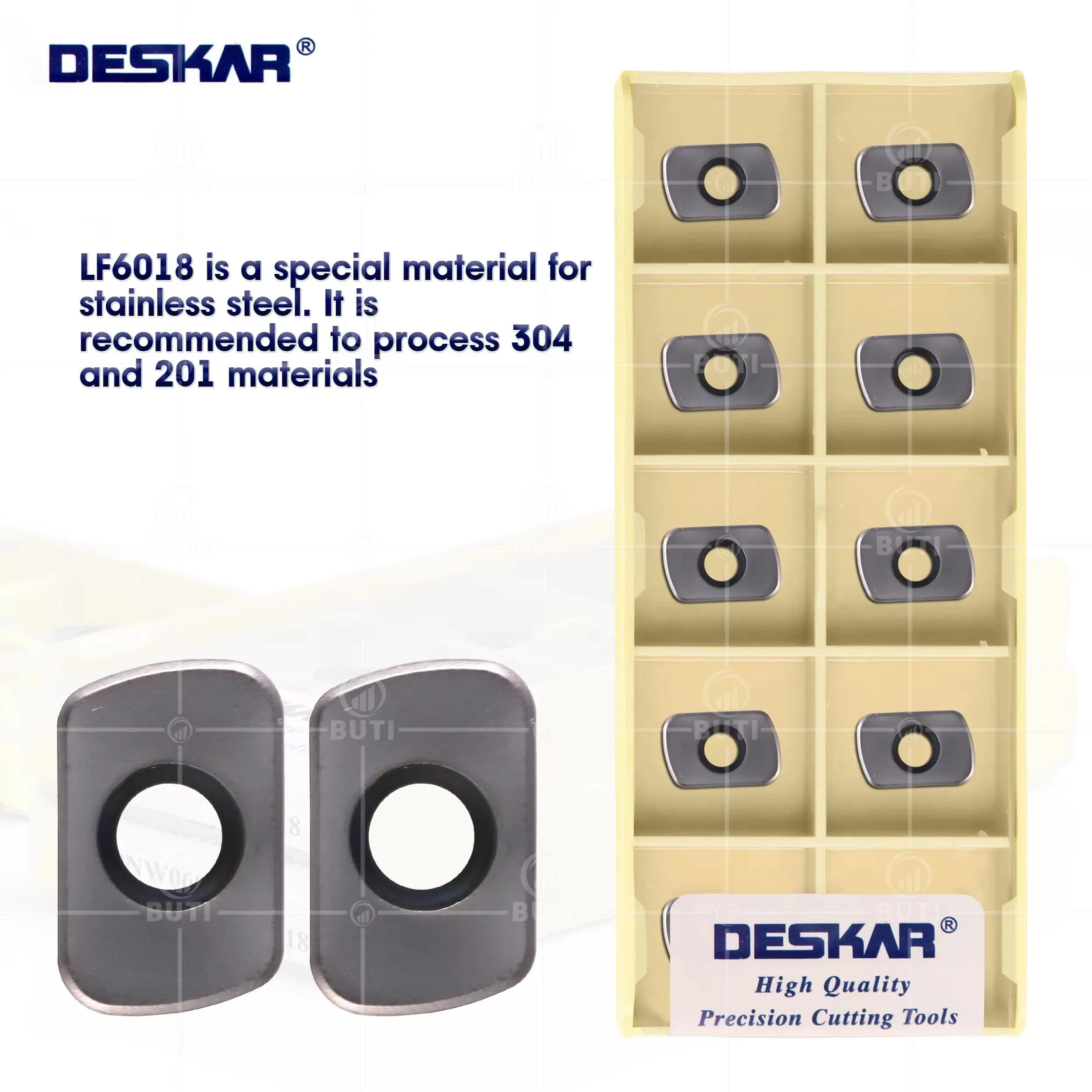 

DESKAR 100% Original EPNW0603TN-8 LF6018 Numerical Control Lathe Cutter Carbide Inserts Milling Blade CNC Cutting Tools Material