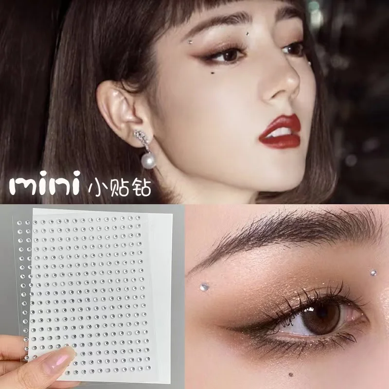 1 Pcs Self Adhesive Colored Diamonds Eyeshadow Stickers Color Crystal Diamond DIY Eyes Face Body  Makeup Decorations Rhinestones