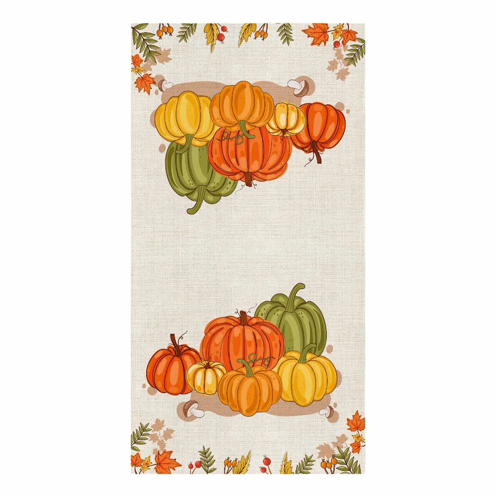 Maple Leaf Pumpkin Mushroom Microfiber Towel Absorbent Kitchen Cleaning Cloth Dish Towel Household Cleaning Towel