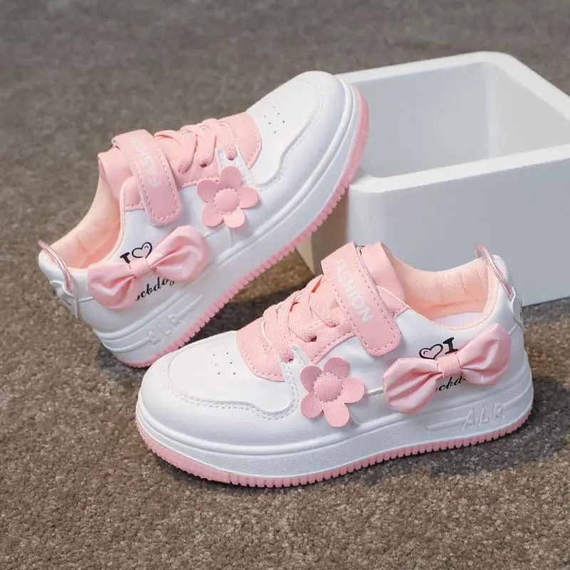 

Spring Autumn New Girls Kids Lightweight Running Sneakers Non Slip Low Top Casual Sportswear Shoes