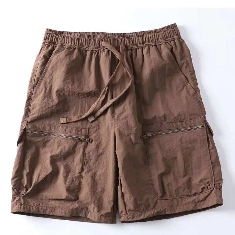 Picture 6: Summer Men's Casual Outdoor Beach Four-Quartered Shorts Loose Fit Straight Leg Workwear Pants Quick Dry Multi-Pocket Design