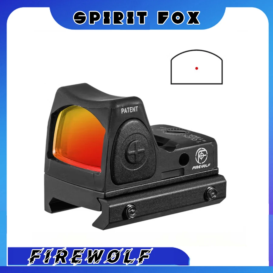 

Spirit Fox Sentinel high-transparency telescope holographic red dot sight, equipped with a Glock mount and 20 MM