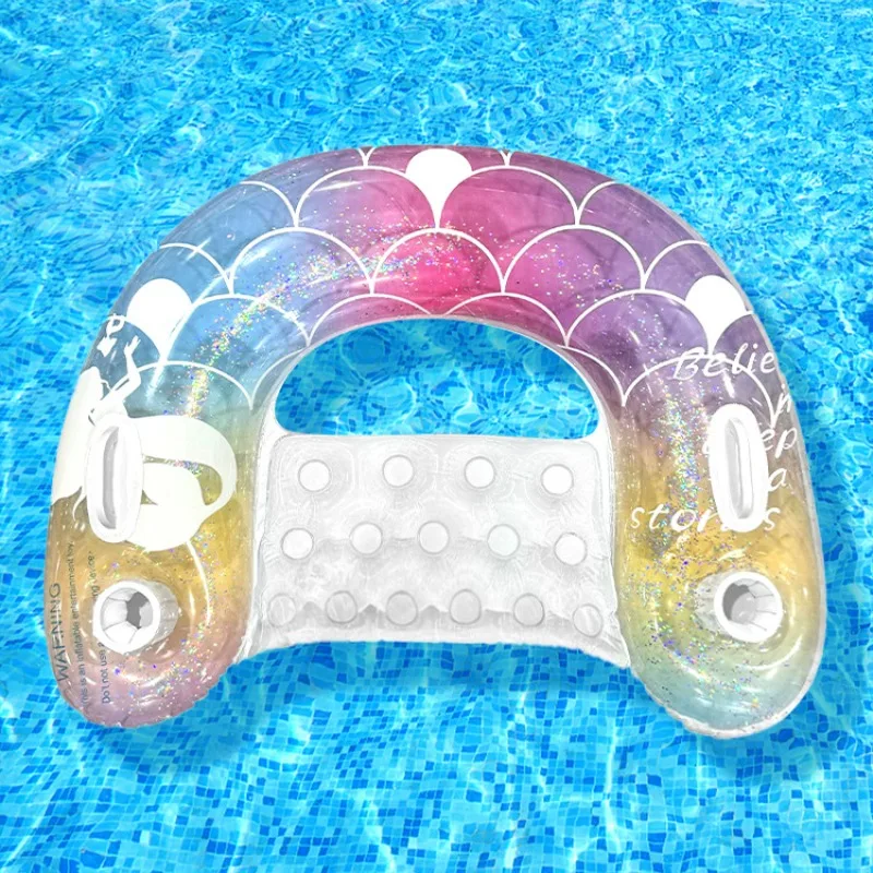 

Portable Inflatable Seatings Multi-hole Floating Inflatable Seatings U-shaped Seat Outdoor Furniture Suelos Inflables ZY40CQZJ