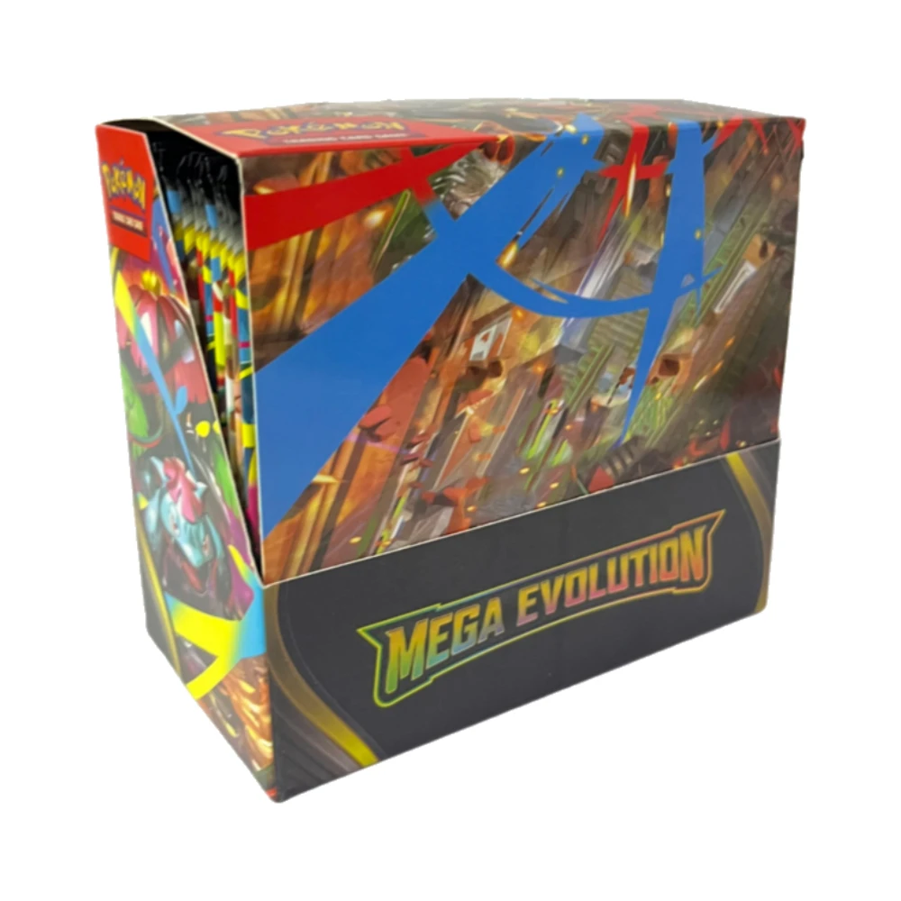 English  360Pcs Pokémon Game Collection Card Set -  MEGA EVOLUTION Booster Battle Trading Cards Gift Desktop Game Cards