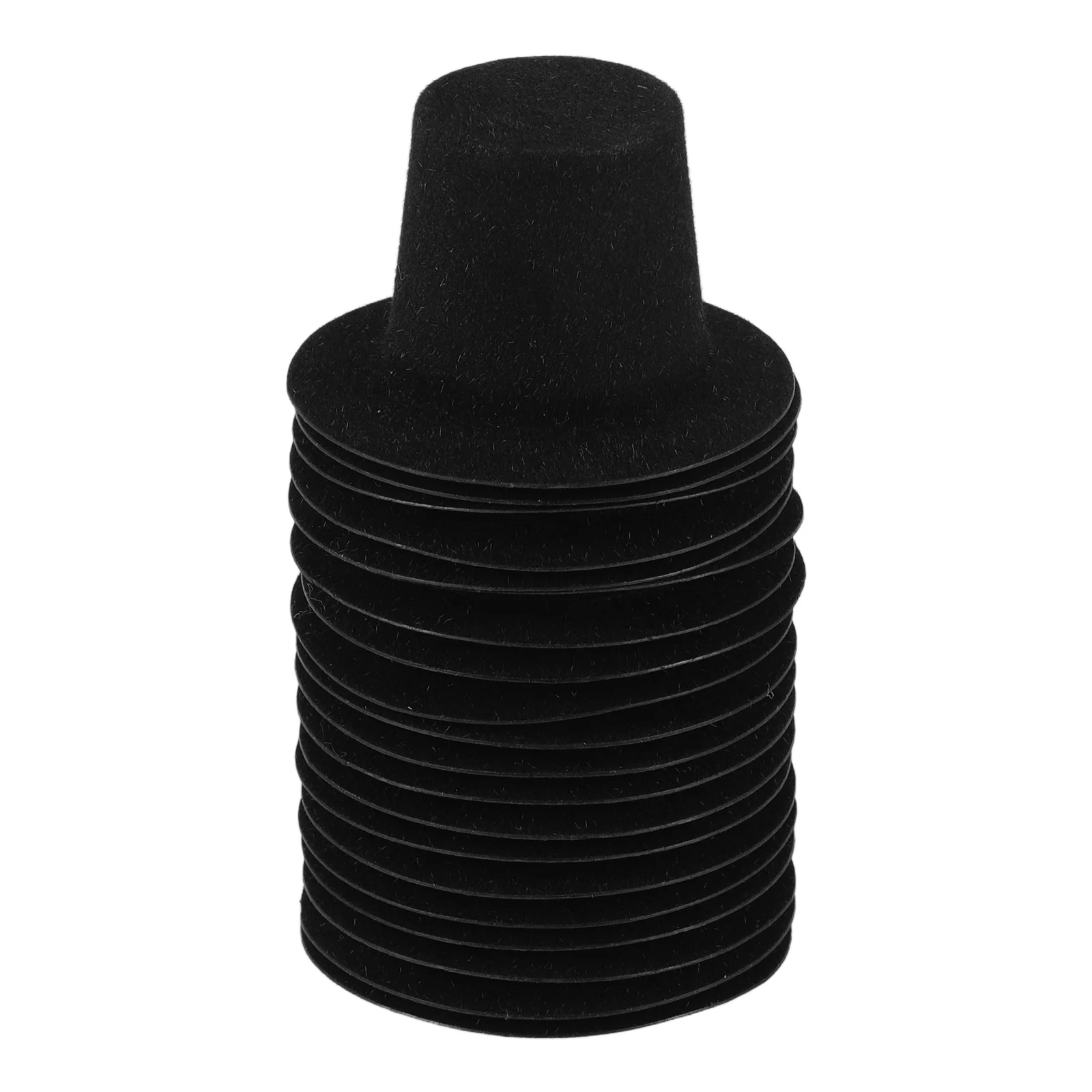 20 piezas sombrero de muñeco de nieve Mini Top a granel artesanía gorros de tejer para suministros de decoración Eva fieltro plano Formal