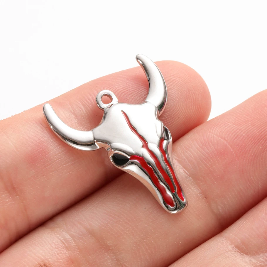 Verschiedene Tieranhänger aus Edelstahl (Gecko, Schmetterling, Pferd) für die Schmuckherstellung, Halsketten, Armbänder, DIY-Zubehör. – Detail 21