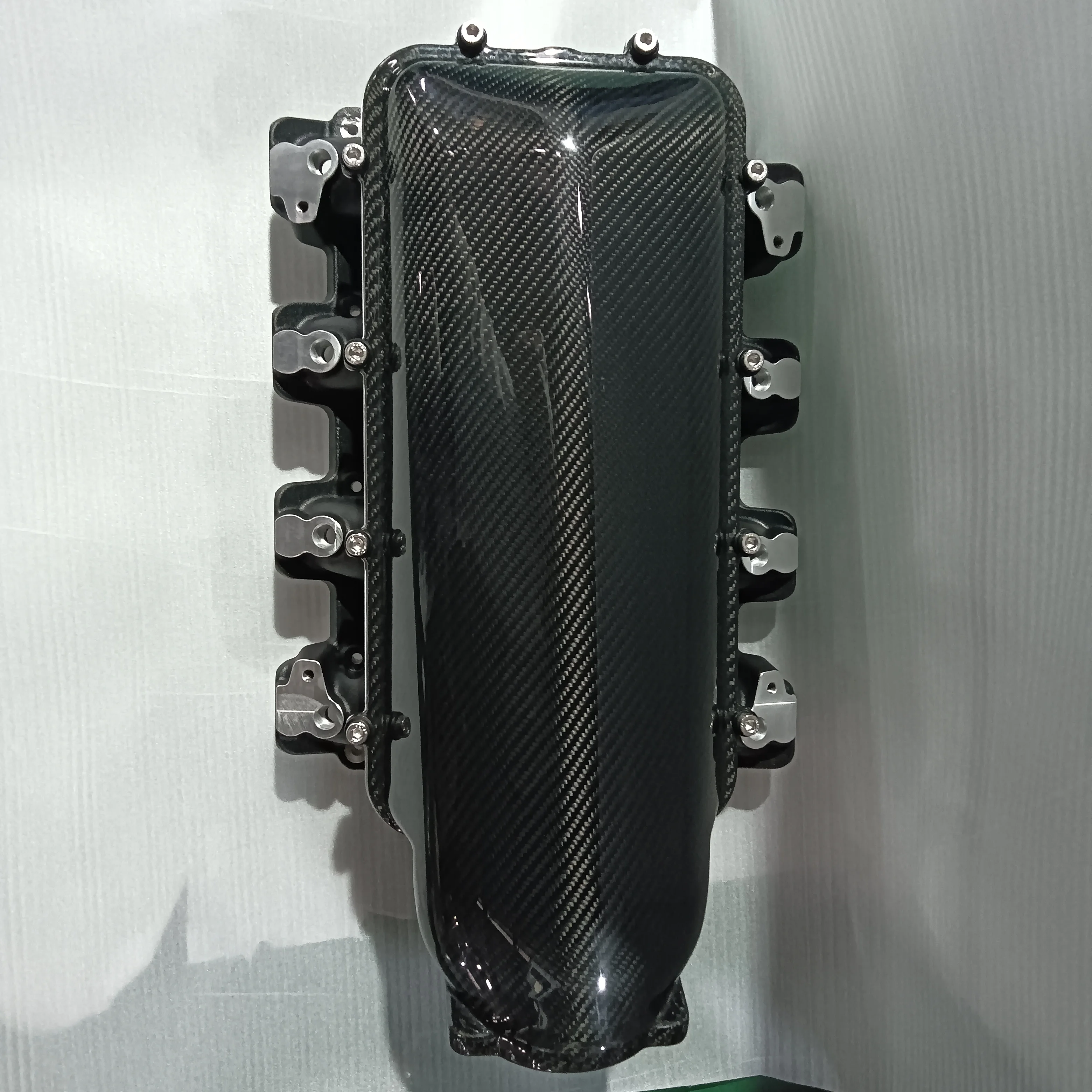 Dry Pure Carbon Fiber Top Lid Lo-ram Modular Intake Manifold Fit LS3 Engine