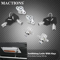 Motorcycle Steel Hard Saddlebag Locks Keys Set For Harley Touring Road King Electra Street Glide Road Glide FLTRX 1993-2022 2023
