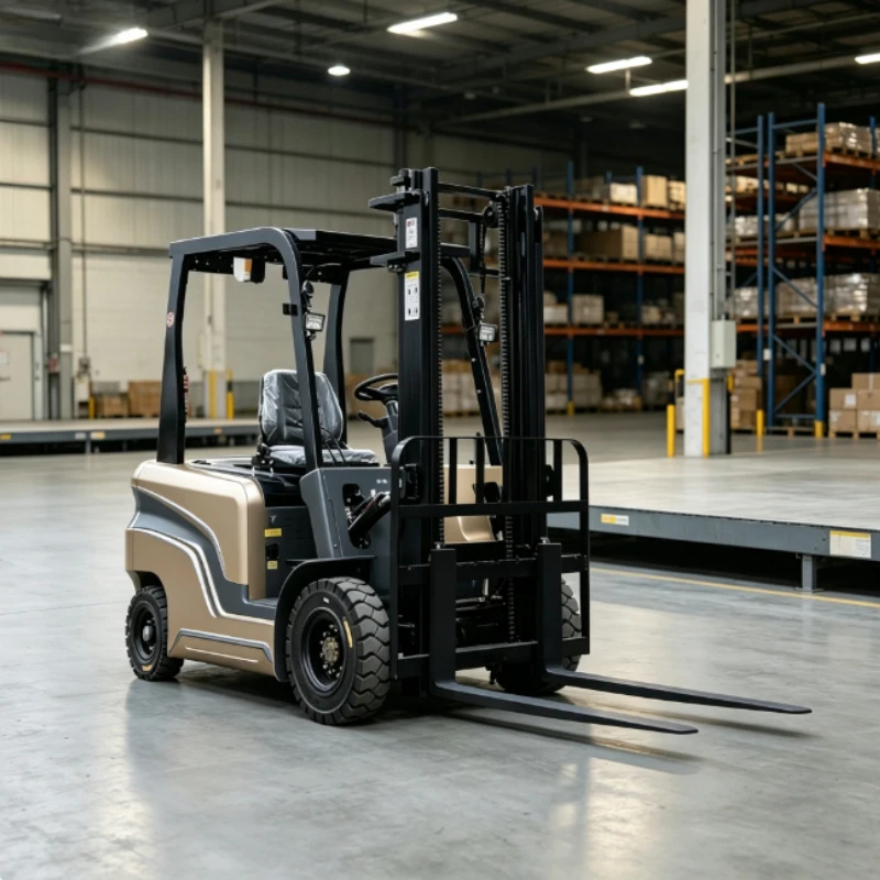 High Strength Thick Mast 1.5 Ton Reach Full Electric Forklift Warehouse Tall Sturdy Rack Cargo Stacking Vehicle