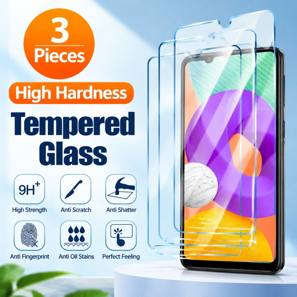 3PCS Screen Protector For Motorola Moto G100 G9 Play G7 Power G50 G31 Tempered Glass For Motorola Moto G34 G82 G 5G G35 G04s HD