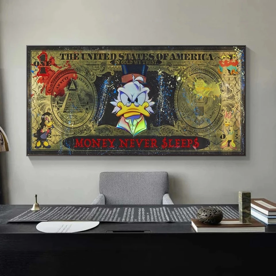 AB 90 Colors Dollar Donald Duck Diamond Painting Disney 5D Art DIY Cross Stitch Kits Pictures Light Luxury Home Decor Gift