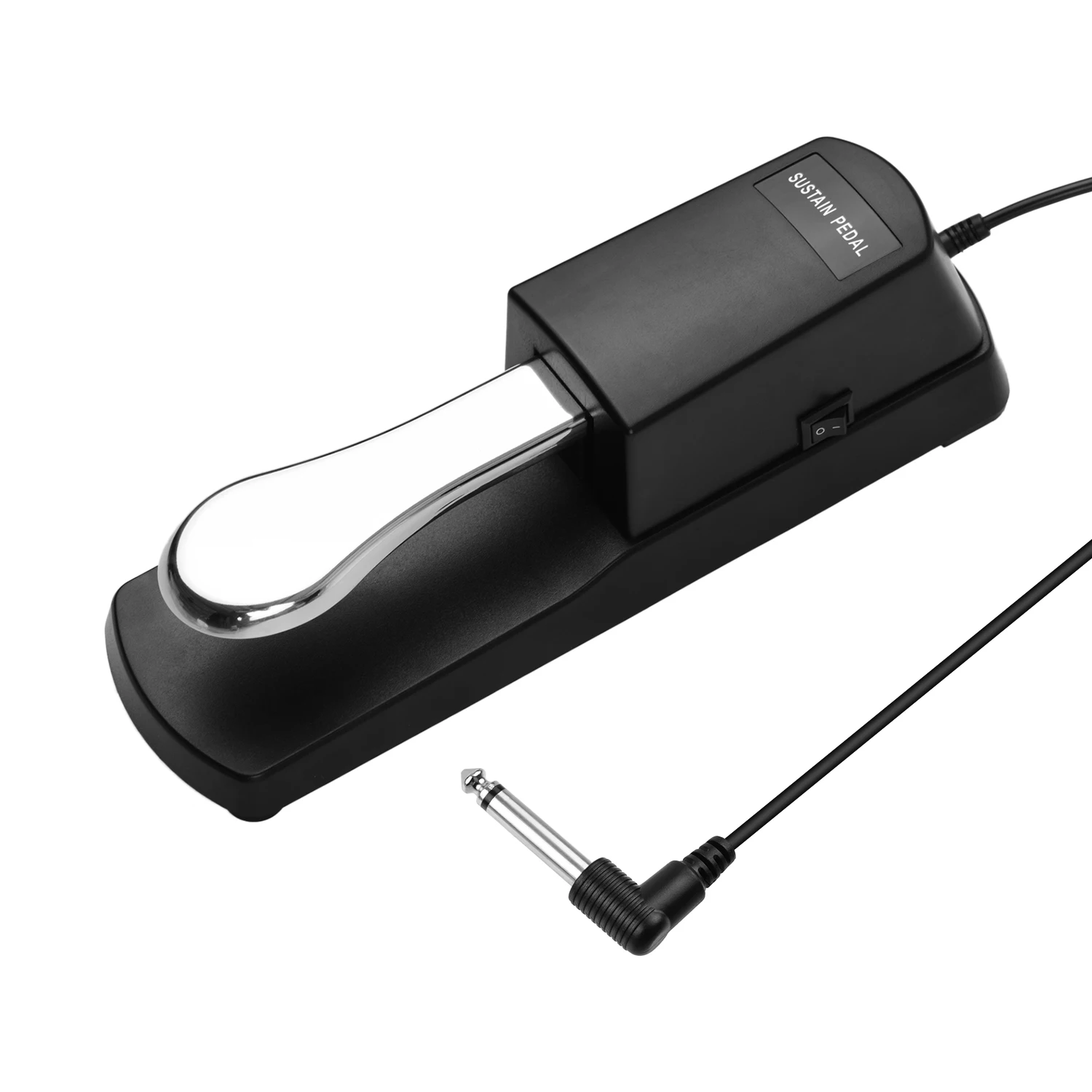 Piano Sustain Pedal Keyboard Damper Pedal 6.35mm Plug Compatible with Casio Yamaha Roland Electronic Organ MIDI Keyboards Digita view 2