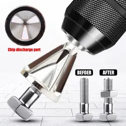 Practical Deburring External Chamfer Tool Repair Damaged Bolts Remove Burr External Chamfer Bit Hexagonal Metal Shank Drill Bit